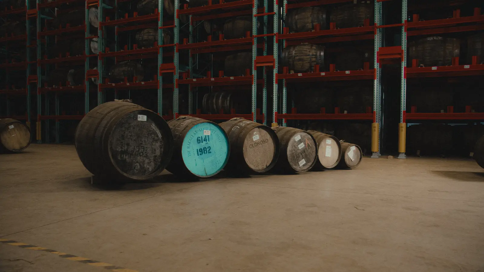 Quiet interior atmosphere inside the bonded warehouse
